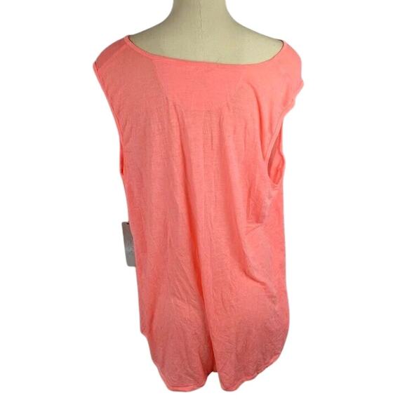 Calvin Klein Performance Plus Size Peasant Tank Top Flamingo Size 3X - Picture 4 of 4